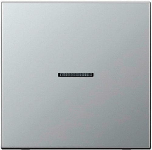 Лицевая панель Jung LS990 metal для 1-кл. выключателя с подсветкой алюминий фото Лицевая панель Jung LS990 metal для 1-кл. выключателя с подсветкой алюминий картинка